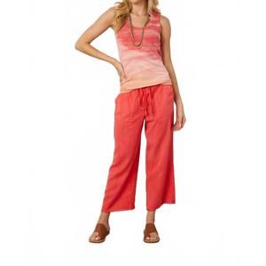 NEW RIVER + SKY corinna scoop tank in hibiscus